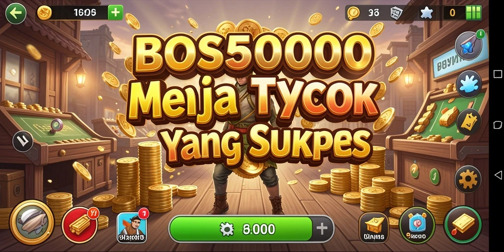 Screenshot menampilkan gameplay menarik di <strong>BOS5000</strong> dengan elemen Tycoon.