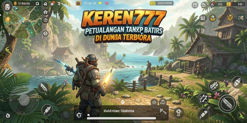 Screenshot gameplay KEREN777 menampilkan petualangan seru di dunia terbuka.