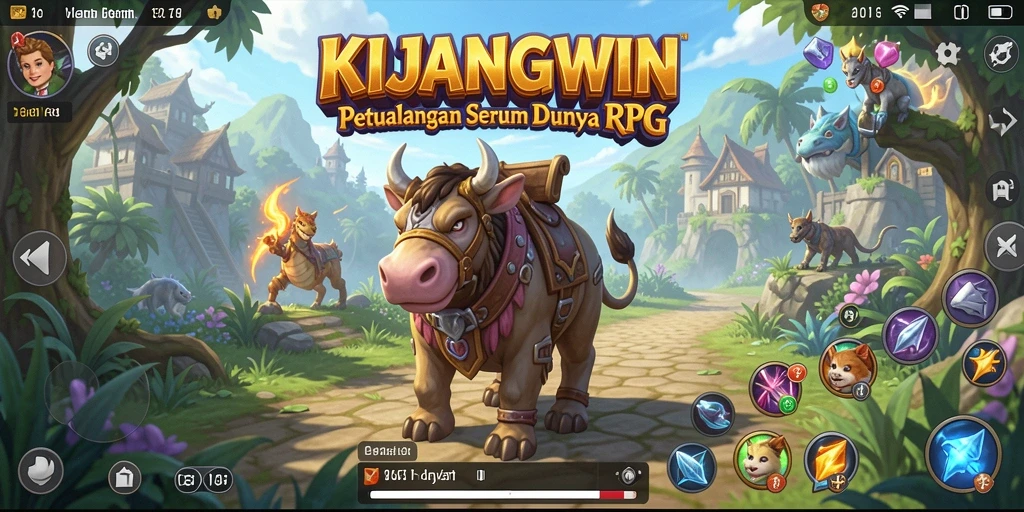 Tangkapan layar KIJANGWIN menampilkan aksi gameplay yang seru di dunia RPG.