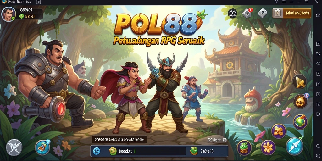 Tangkapan layar gameplay POL88 dengan aksi RPG yang mendebarkan.