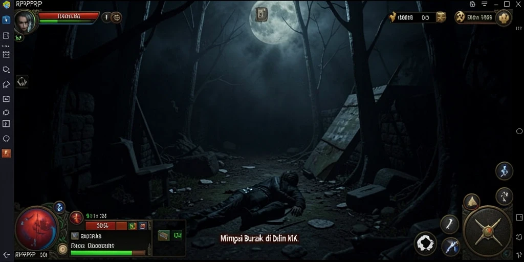 Gameplay mencekam di dunia kegelapan RPRPRP.